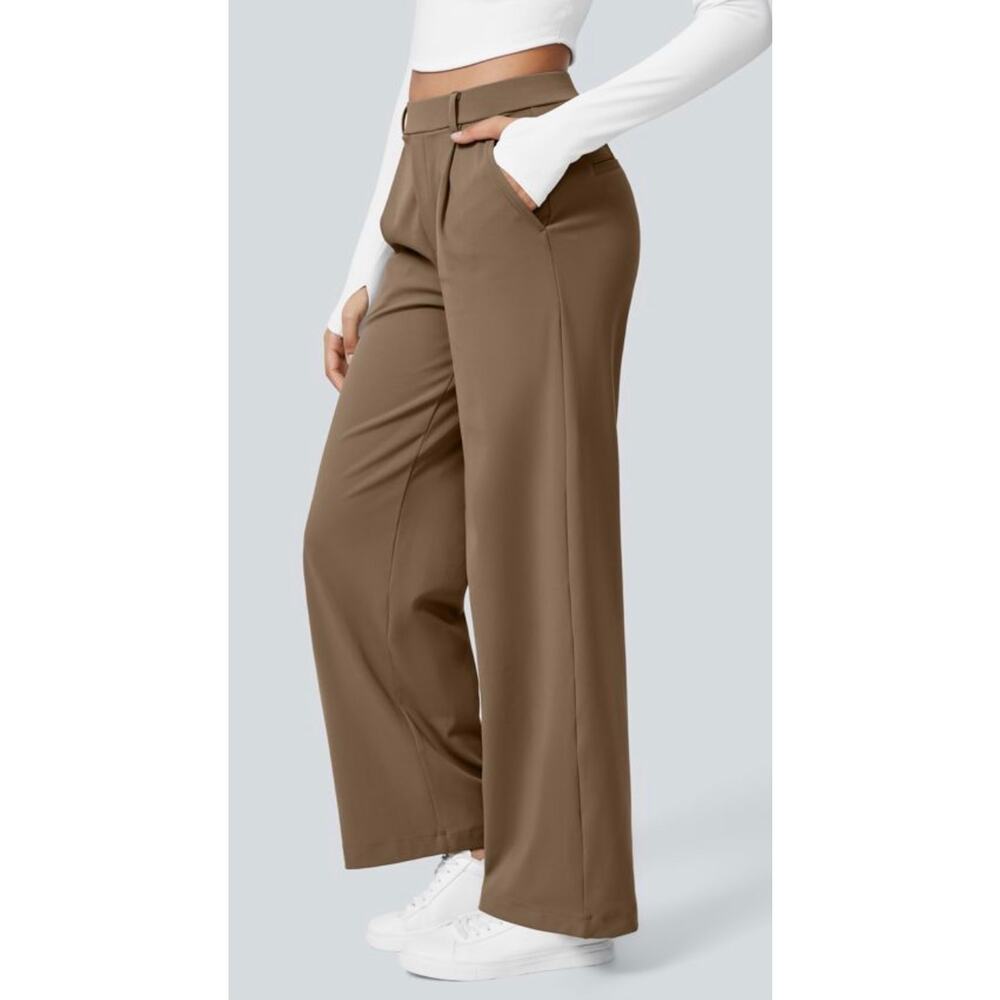 Halara Flex DayStretch High Waisted Pull On Pocket wide Leg Work Pants, size XL - Picture 1 of 12
